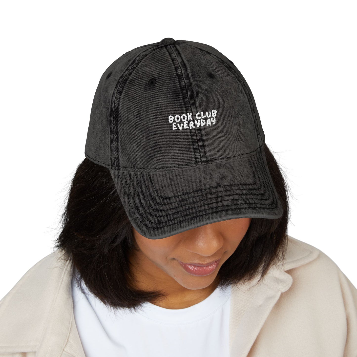 Book Club Everyday Vintage Embroidered Cap