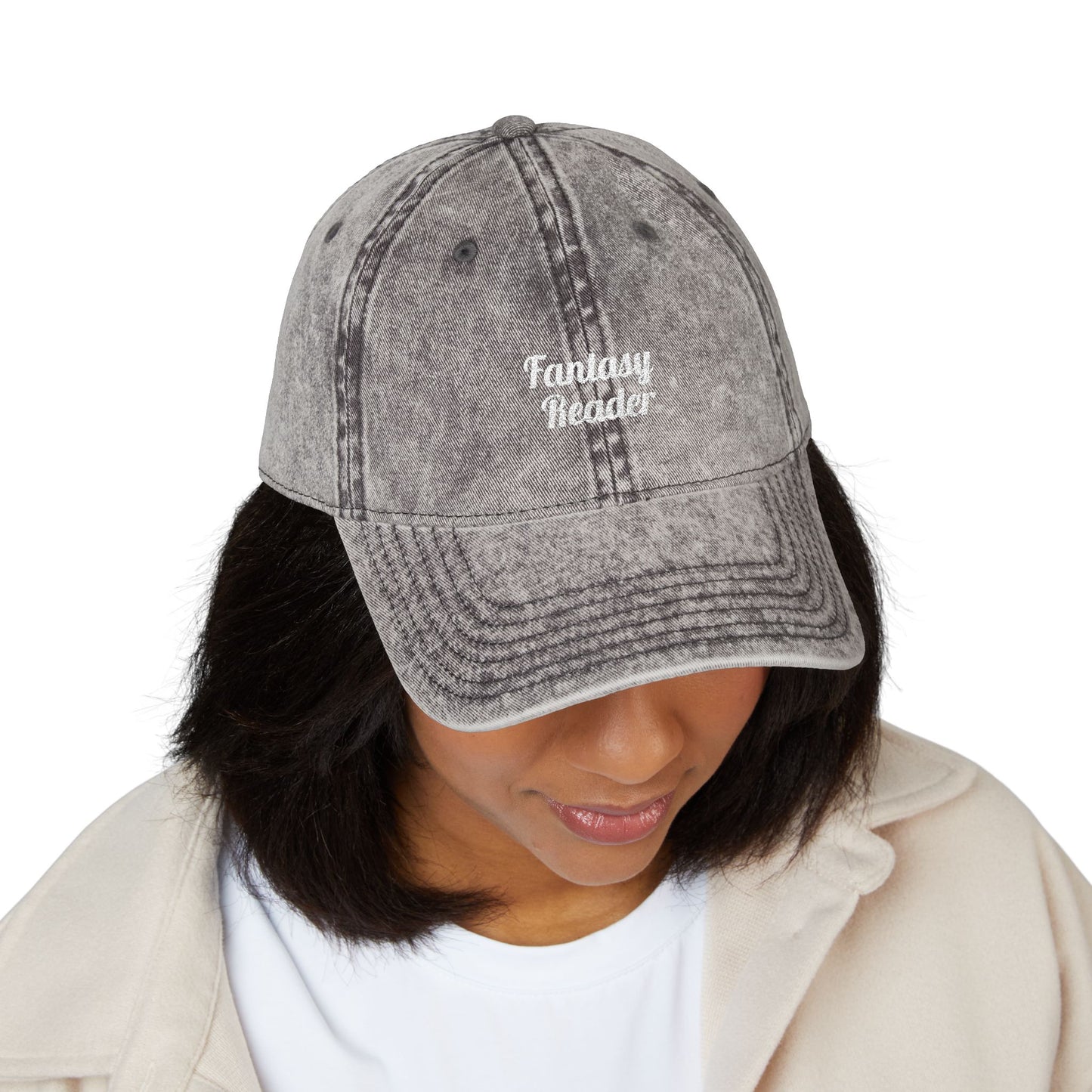 Fantasy Reader Vintage Embroidered Cap