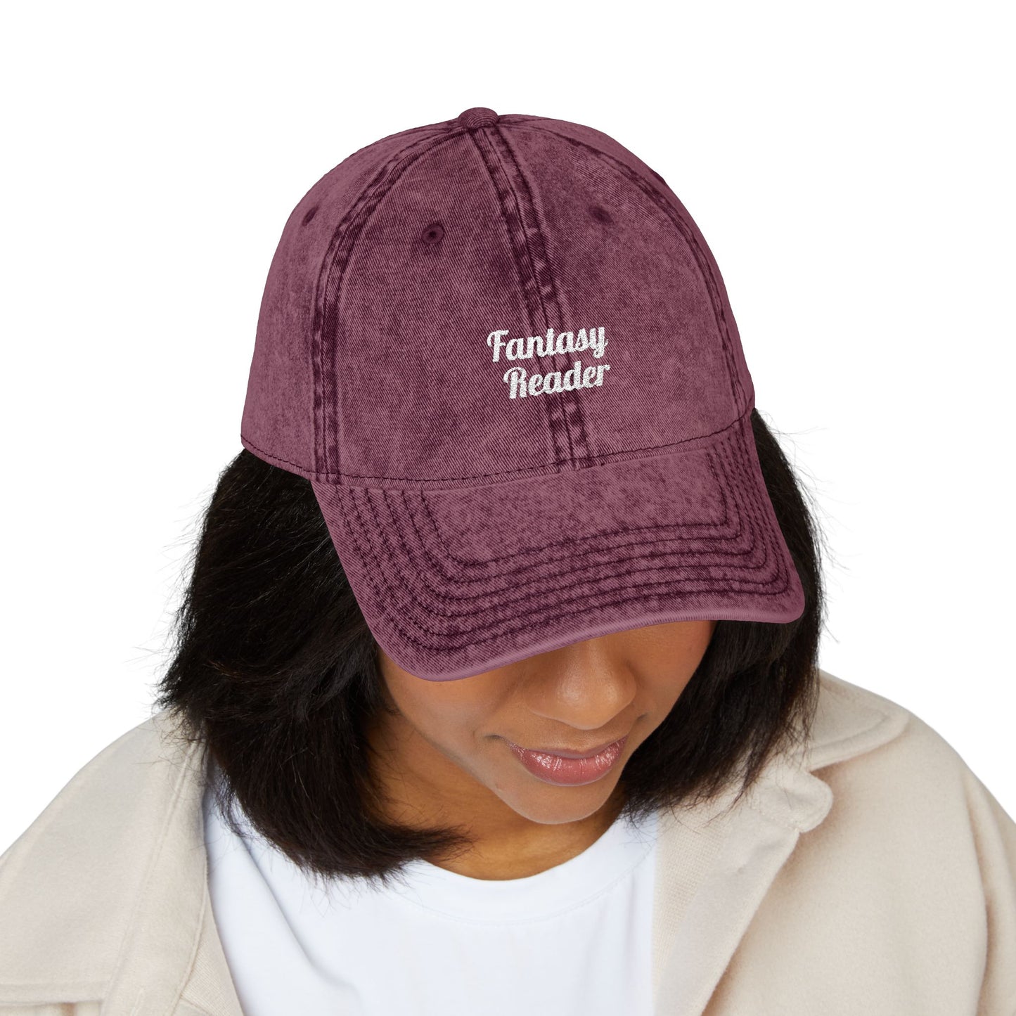 Fantasy Reader Vintage Embroidered Cap