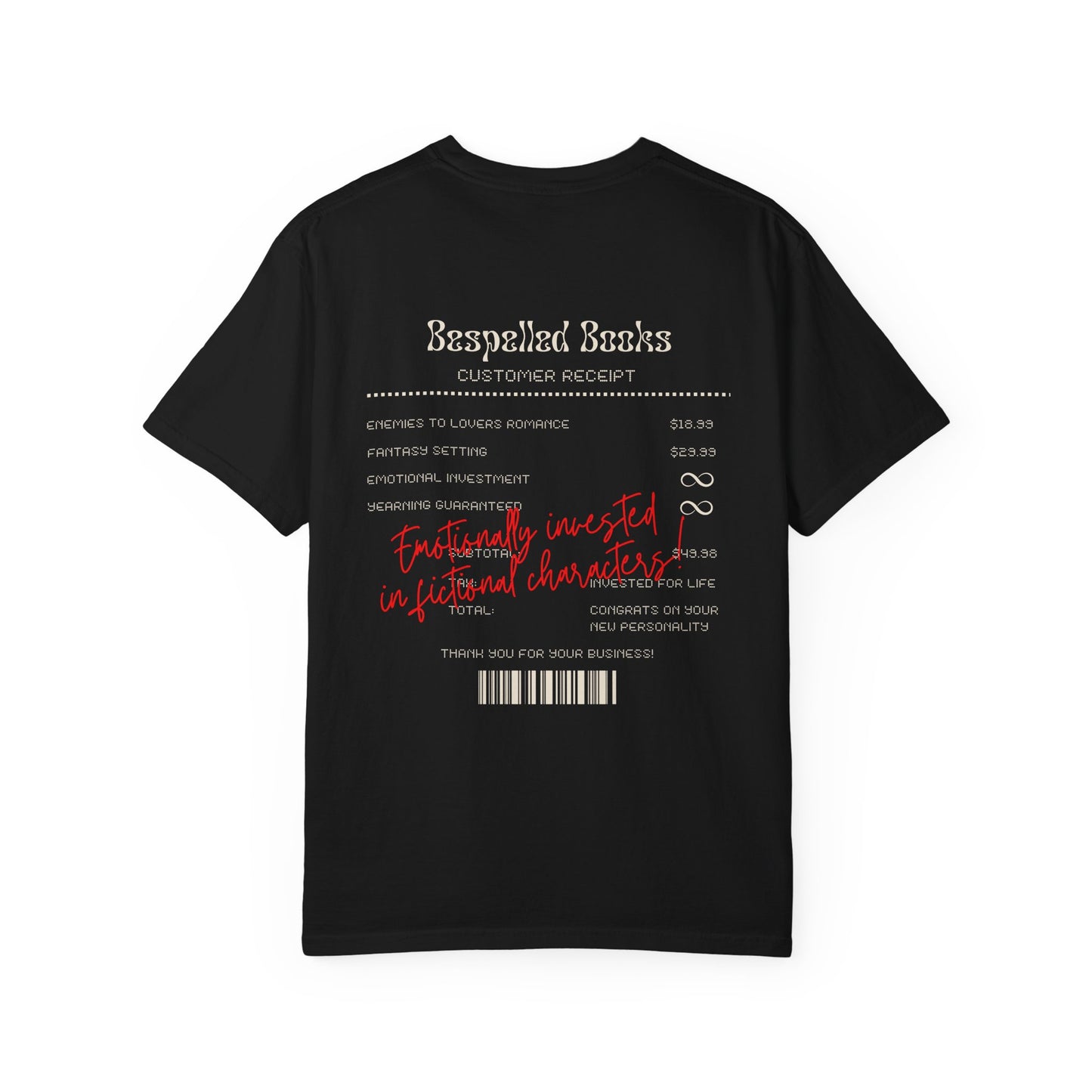 Emotionally Invested in Fictional Characters T-Shirt Dark