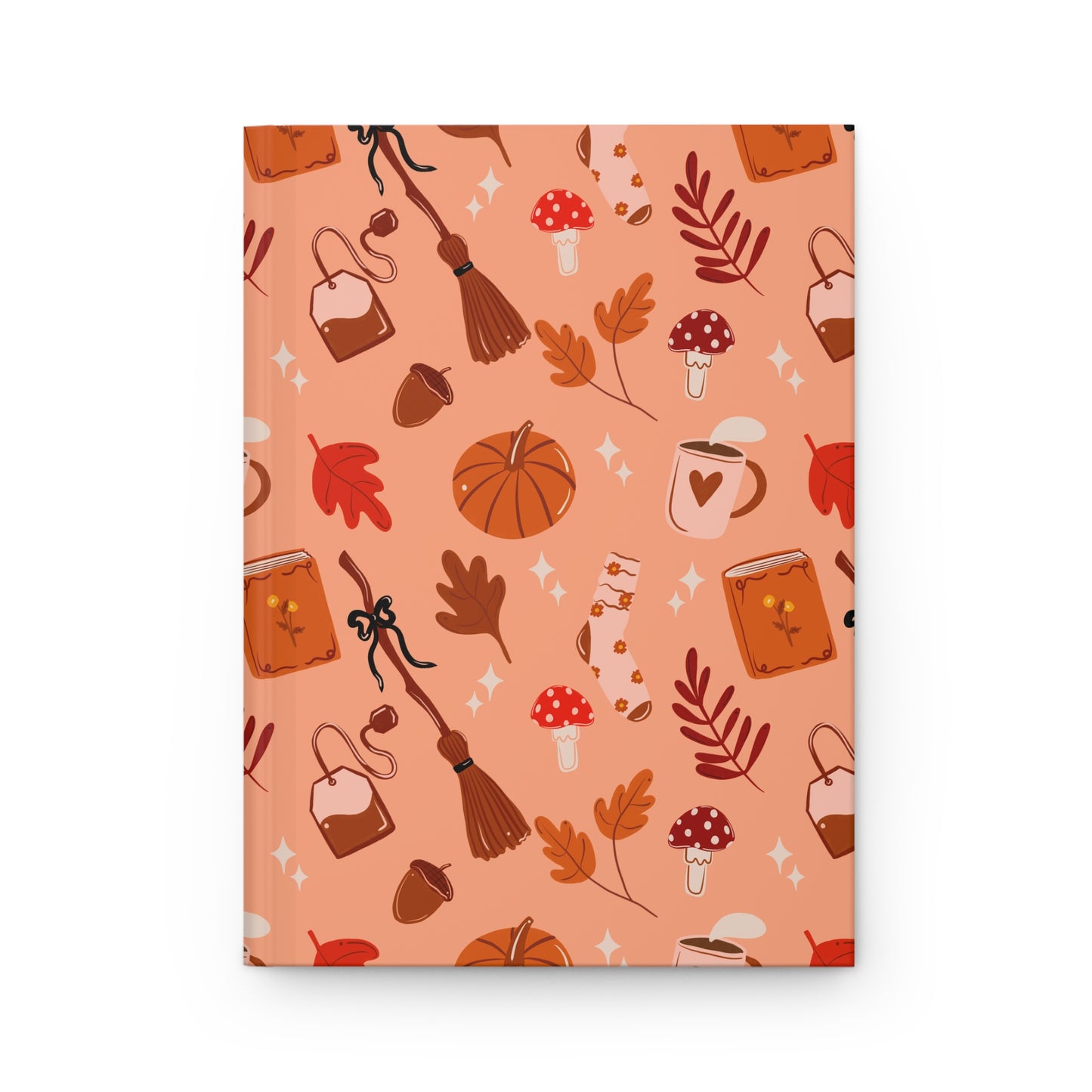 Cozy Fall Cottage Hardcover Journal Matte