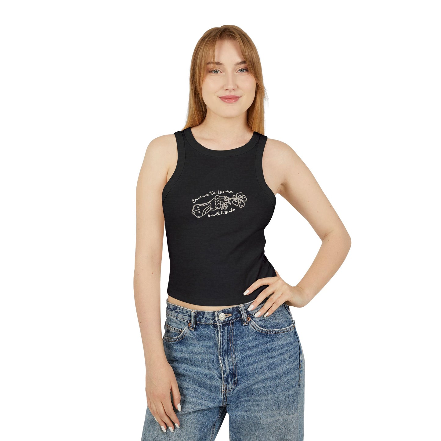 Enemies to Lovers Gauntlet Graphic Racer Tank