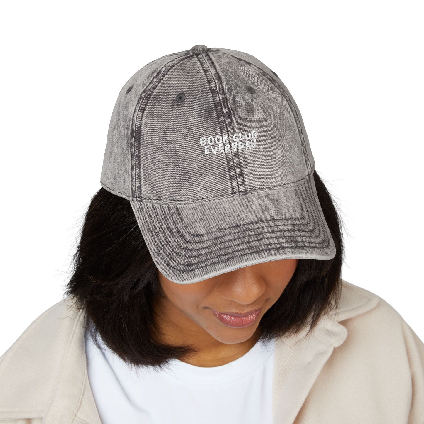 Book Club Everyday Vintage Embroidered Cap