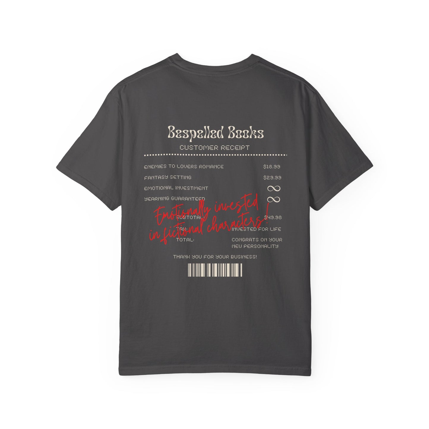 Emotionally Invested in Fictional Characters T-Shirt Dark
