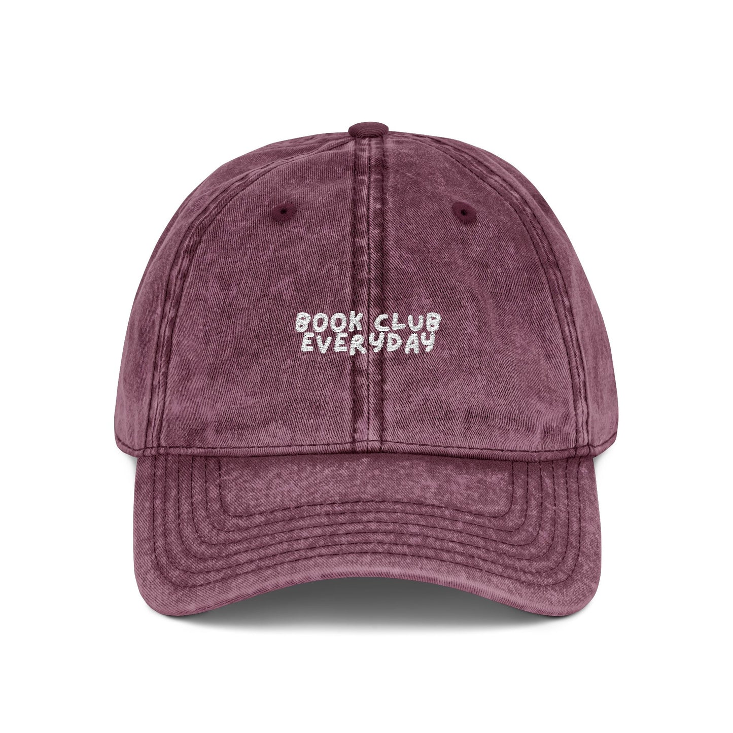 Book Club Everyday Vintage Embroidered Cap