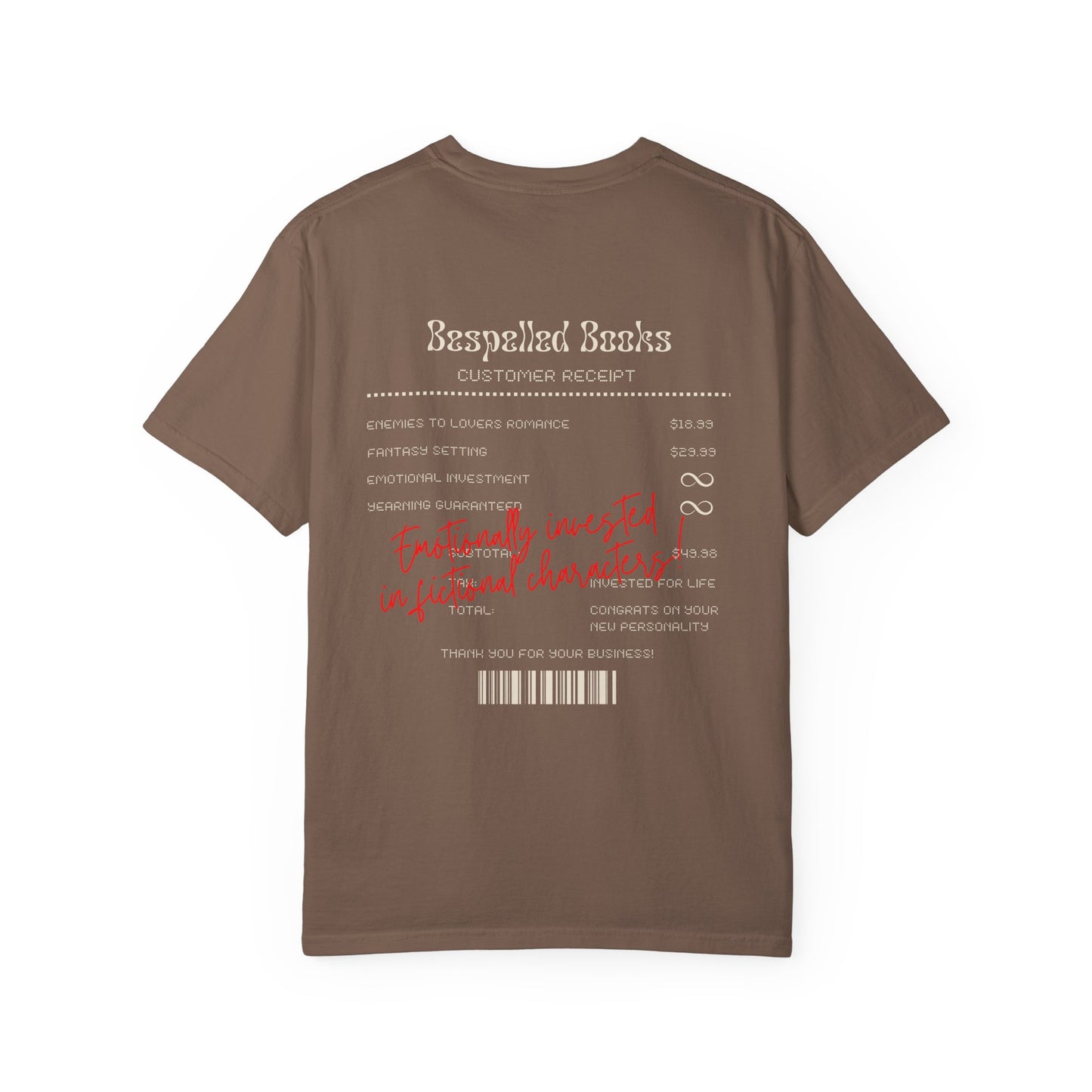 Emotionally Invested in Fictional Characters T-Shirt Dark