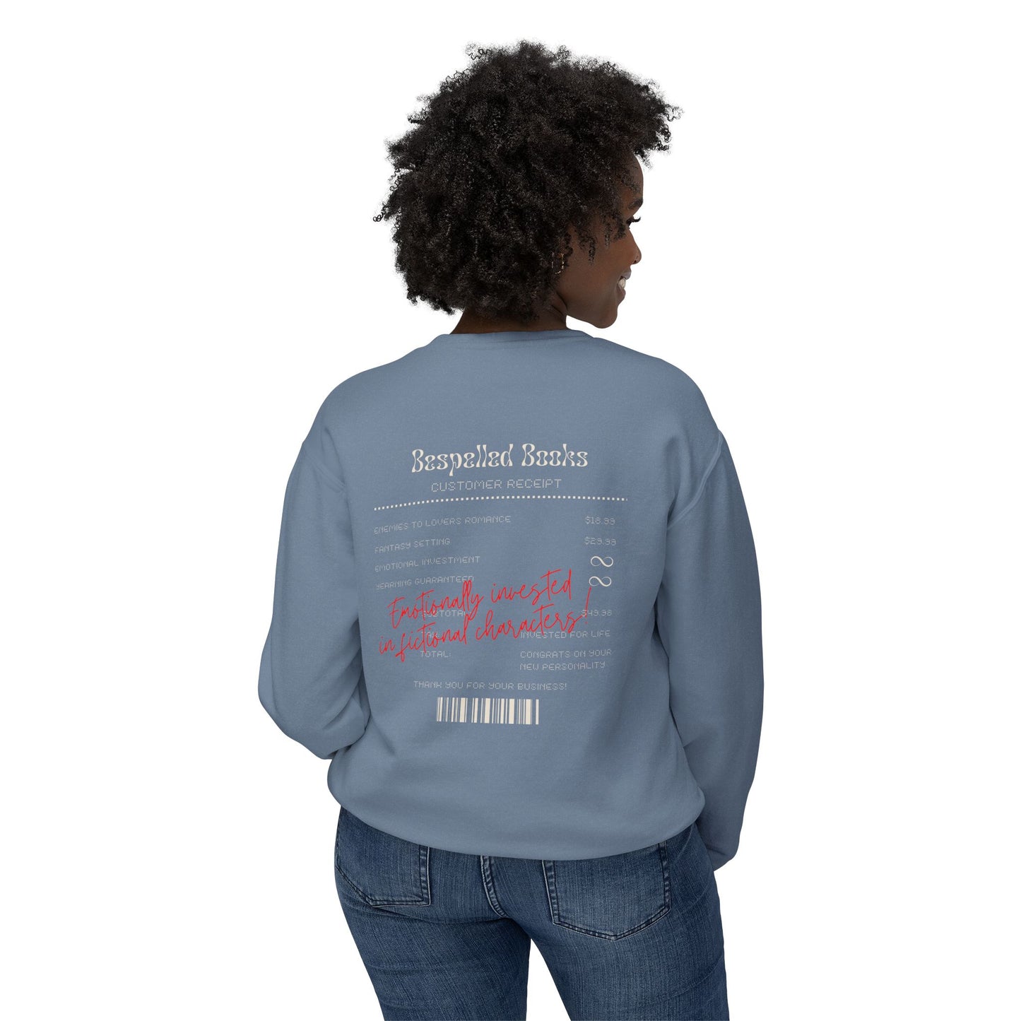 Emotionally Invested in Fictional Characters Crewneck Sweatshirt
