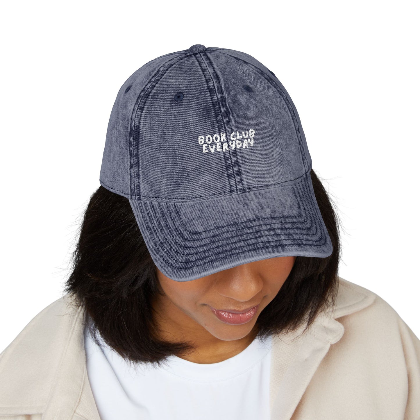 Book Club Everyday Vintage Embroidered Cap