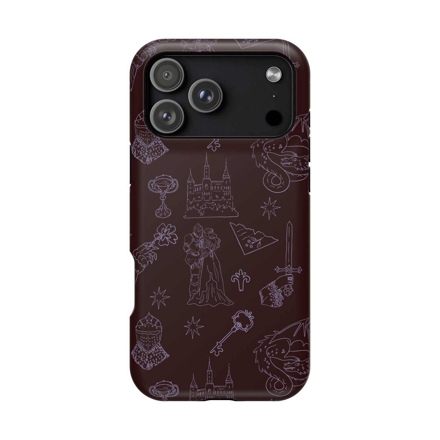 Castlecore Magnetic Impact-Resistant Phone Cases -Plum