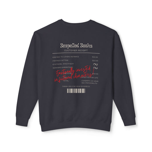 Emotionally Invested in Fictional Characters Crewneck Sweatshirt