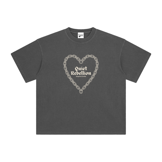 Bespelled Books Quiet Rebellion Enzyme Washed T-Shirt