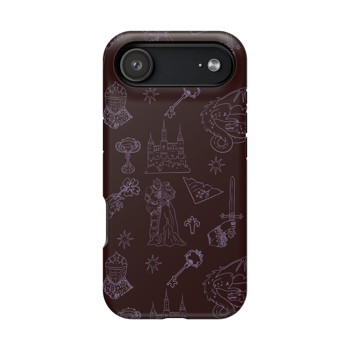 Castlecore Magnetic Impact-Resistant Phone Cases -Plum