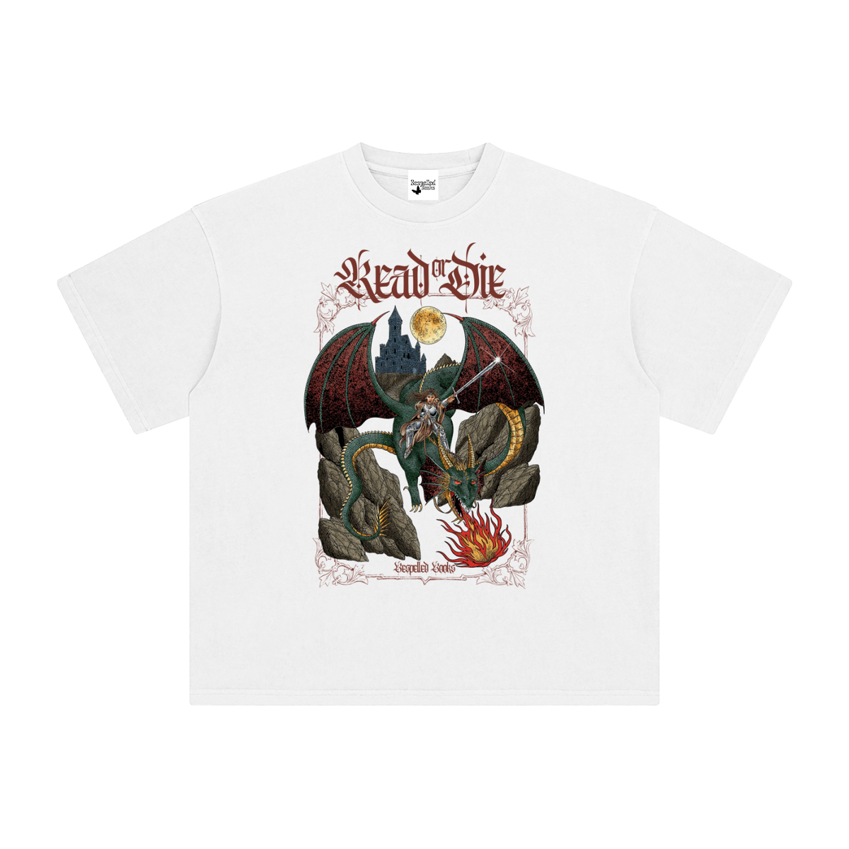 “Read or Die” Enzyme Washed T-Shirt- Color