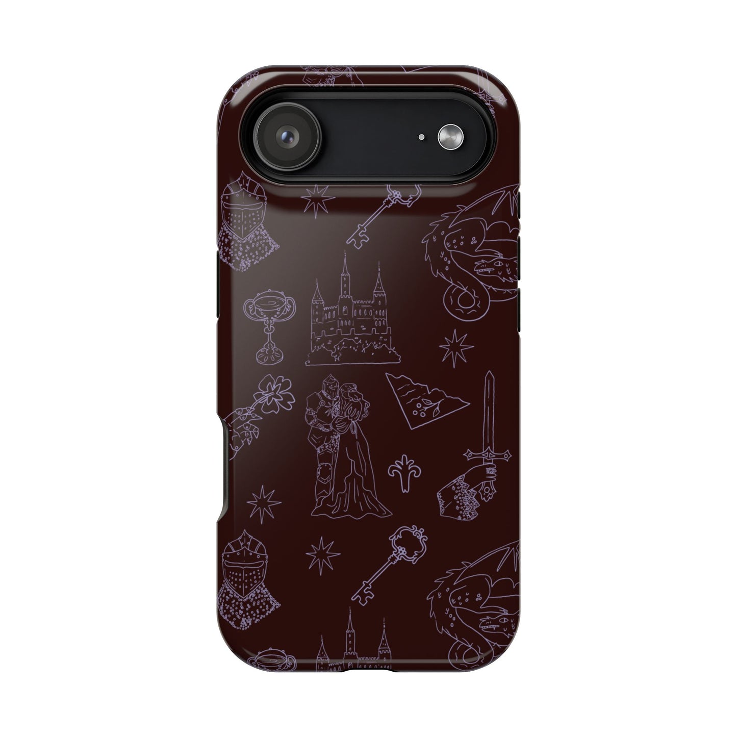 Castlecore Magnetic Impact-Resistant Phone Cases -Plum