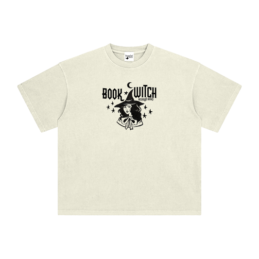 Book Witch Enzyme Washed T-Shirt